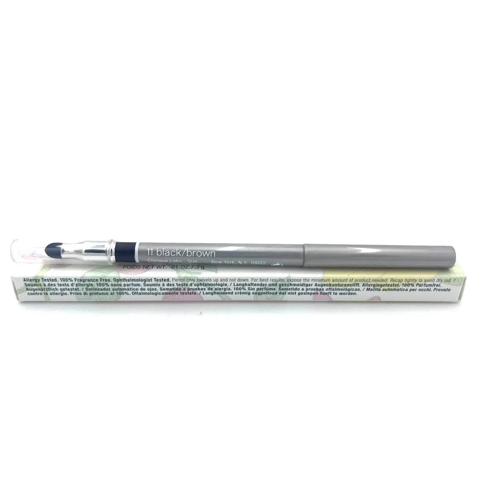 Clinique Quickliner For Eyes W/ Smudger 01 New‎ Black New